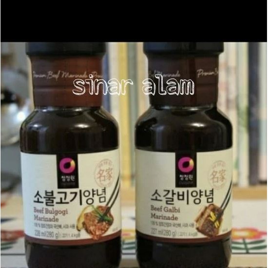 

Cuisine beef galbi-beef bulgogi marinade 280gr/saus BBQ korea