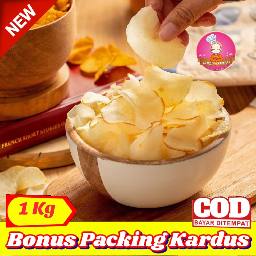 

[1Kg] Keripik Singkong Original / Chuba Keripik Singkong | Cemilan Ribhun - makanan ringan snack kiloan jajanan jadul jajanan murah cemilan sehat