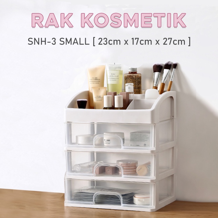 Rak Kosmetik Mini Rak Serbaguna Rak Kosmetik Bahan Plastik SNH-3