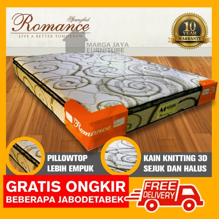 Fachriagro- Springbed Kasur Matras Romance Pillowtop 120 X 200 - 120 X 200