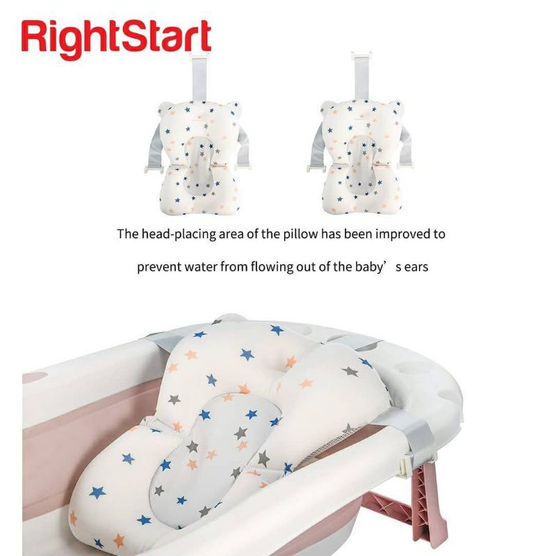 ALAS  BAK MANDI Right Start Baby Bath Cushion Bantalan Penyangga Untuk Baby Bathtub
