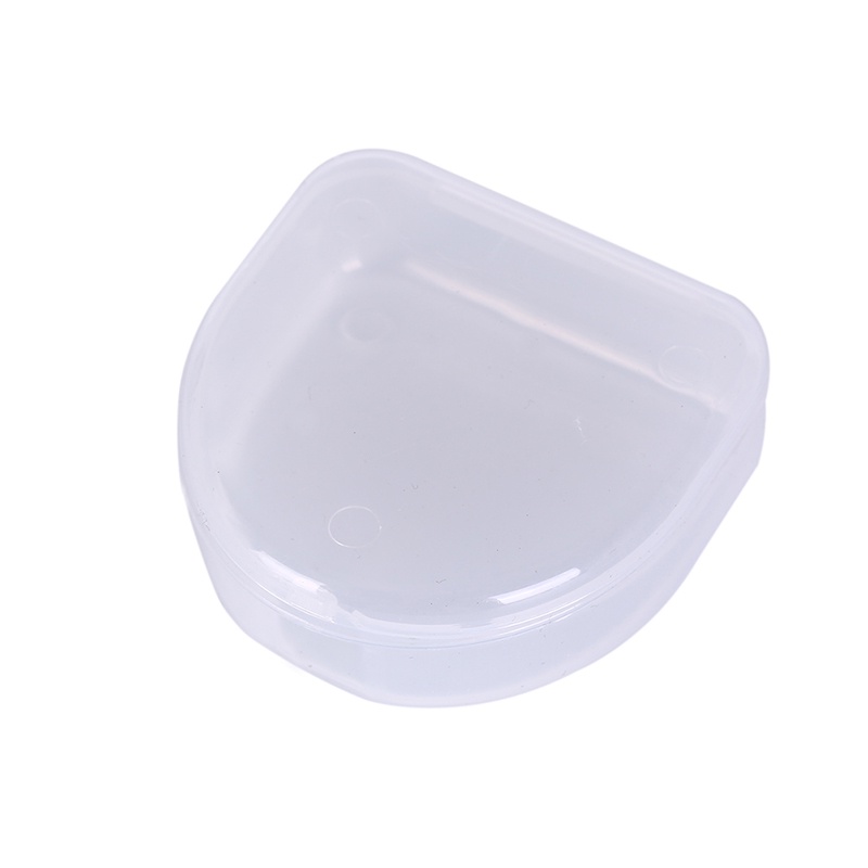 {LUCKID}1pc dental box denture teeth storage case mouth guard container 6.4x6.5x2.5cm