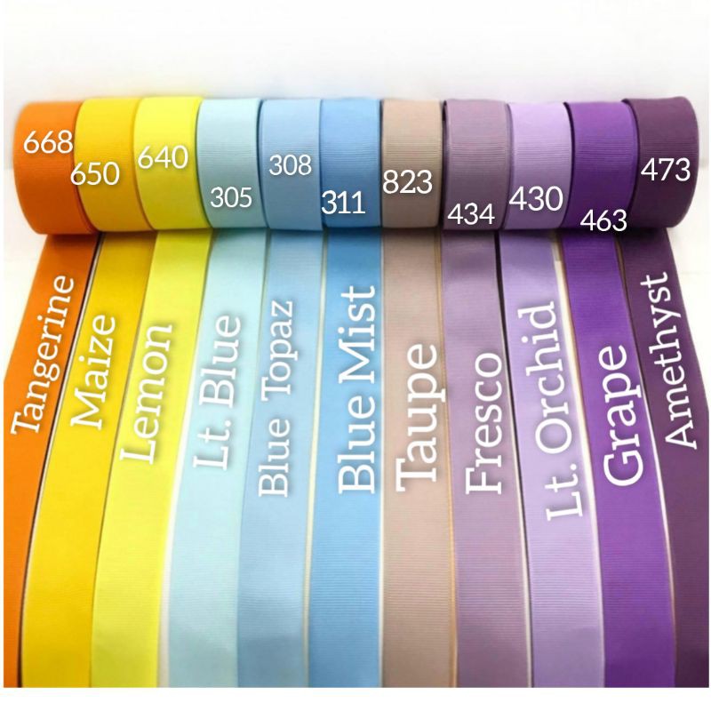 1 Meter  -  PITA GROSGRAIN &amp; DOUBLE SATIN IMPORT