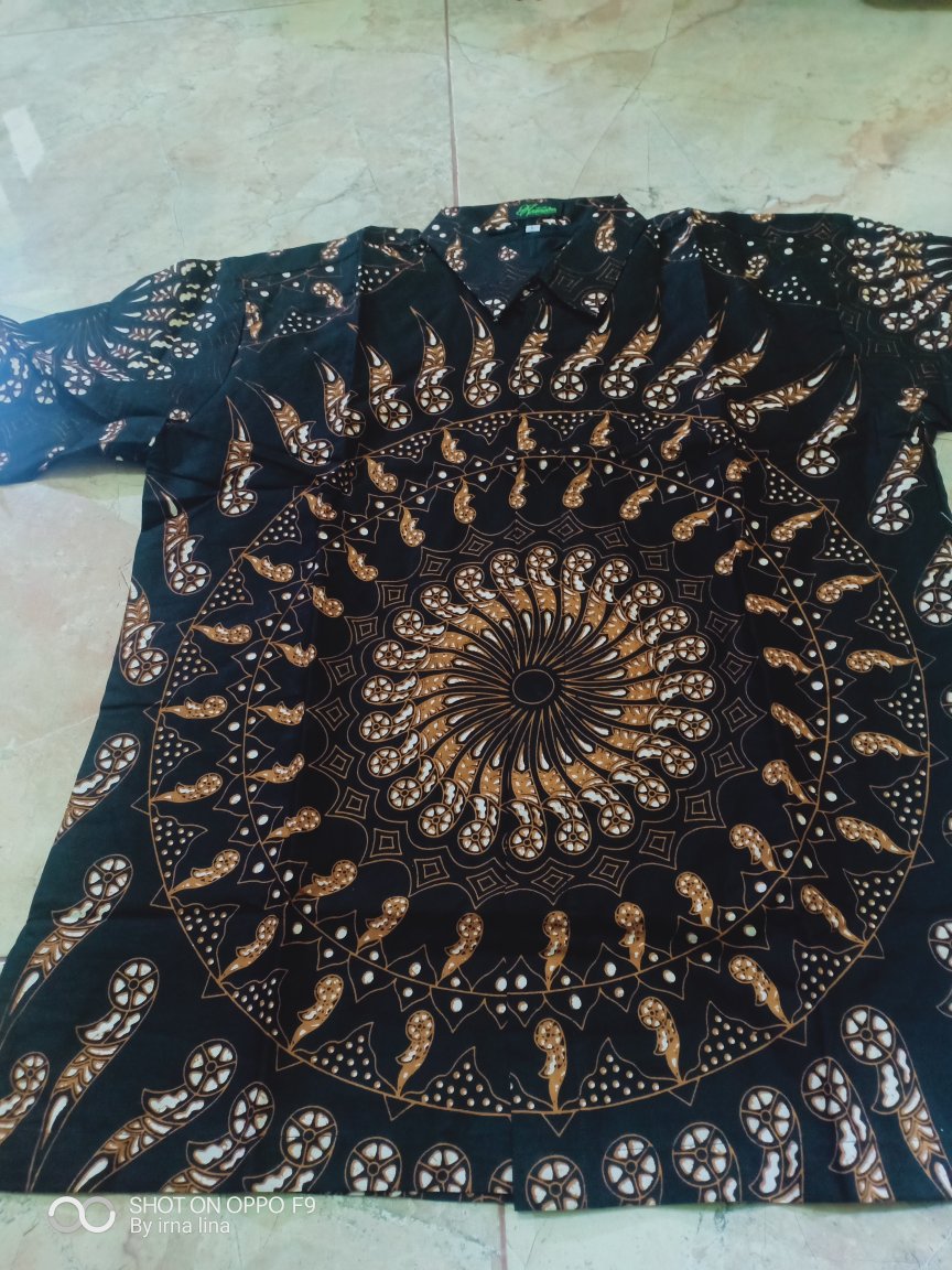 Matahari Pendek Batik Lengan Pendek Full Furing Katun Halus Sragenan Hq Size M-xxl Batik Solo Asmara