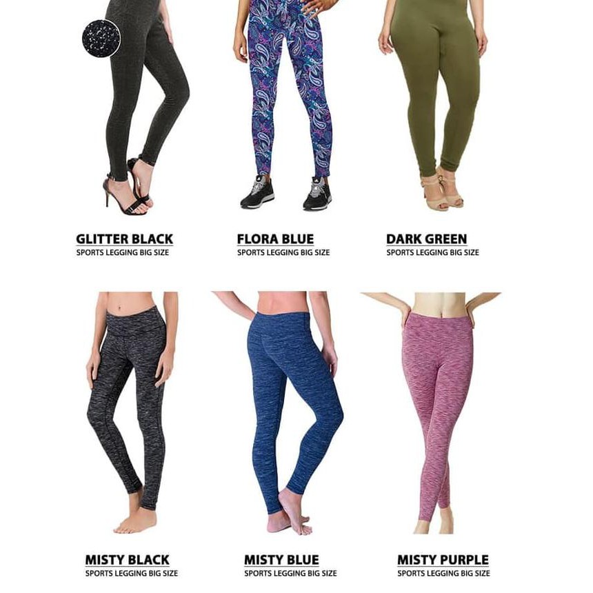 Serba Diskon BIG  SIZE  LEGGING PANJANG CELANA  YOGA 