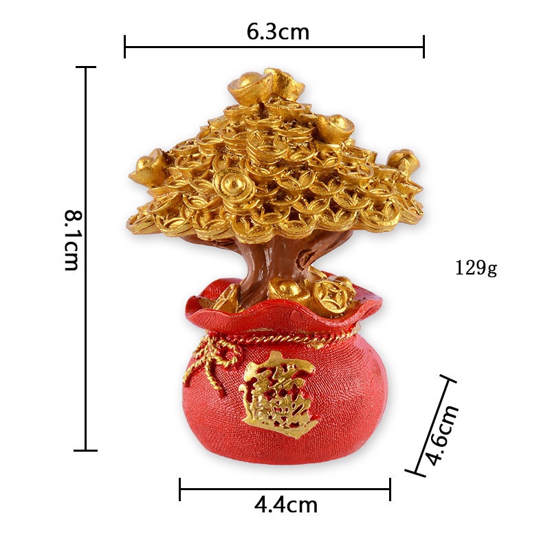 Ornamen Pohon Keberuntungan Feng Shui Bonsai  Untuk Indoor / Festival Gift