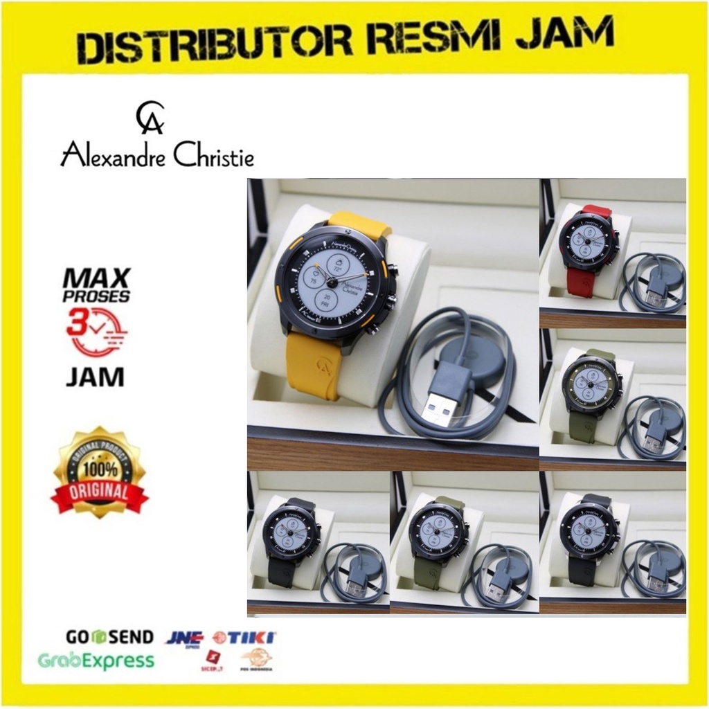 JAM TANGAN PRIA/WANITA ALEXANDRE CHRISTIE AC S002 SMARTWATCH ORIGINAL