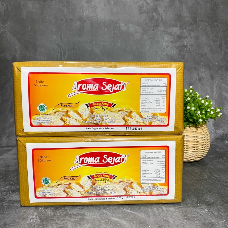 

AROMA SEJATI | KERIPIK PISANG KEPOK RASA KEJU 500 g HOMEMADE - CAMILAN KEKINIAN KHAS LAMPUNG