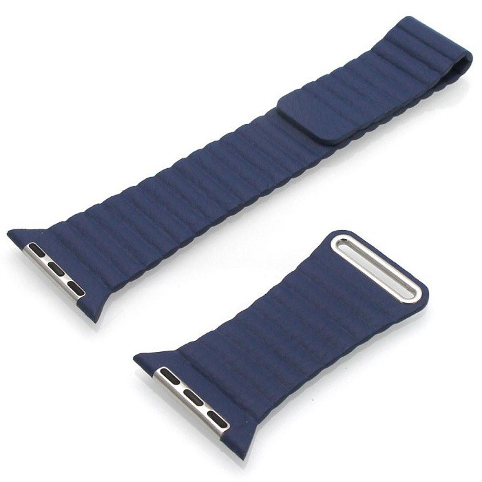 Tali Jam Apple Watch Magnetic Leather Loop Strap Band 38mm 40mm - Blue