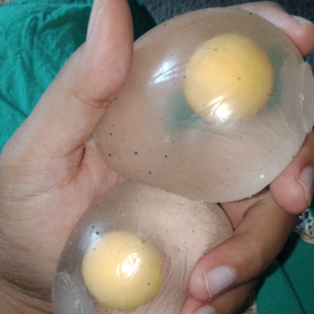 Squishy Egg Yolk Telur Mainan Banting Kembali Semula Splat Toys