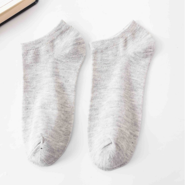 Kaos Kaki Bear Brown dan Daisy Pendek Mata Kaki Wanita Lucu Unik-Polos-Abu