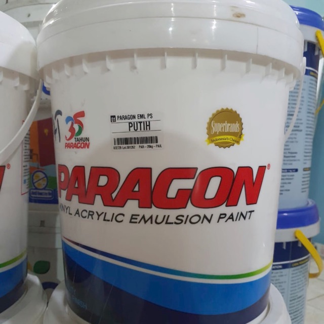 CAT PARAGON PUTIH 20 kg / CAT TEMBOK PARAGON PIL WHITE