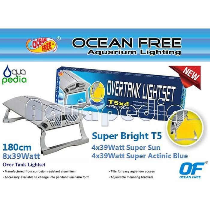 Hobby AquaZonic Ocean Free T5 Super Bright 8x39W 180cm Aquarium Lamp
