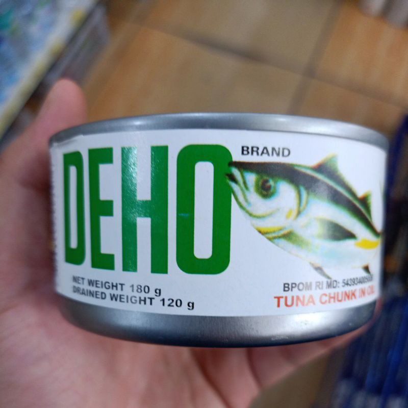 

120gr DEHO Brand Tuna Chunk in Oil / ikan Tuna dalam kaleng