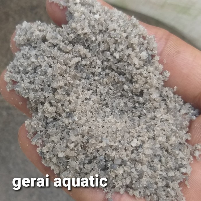 1karung pasir silika abu2 agak kasar aquascape aquarium