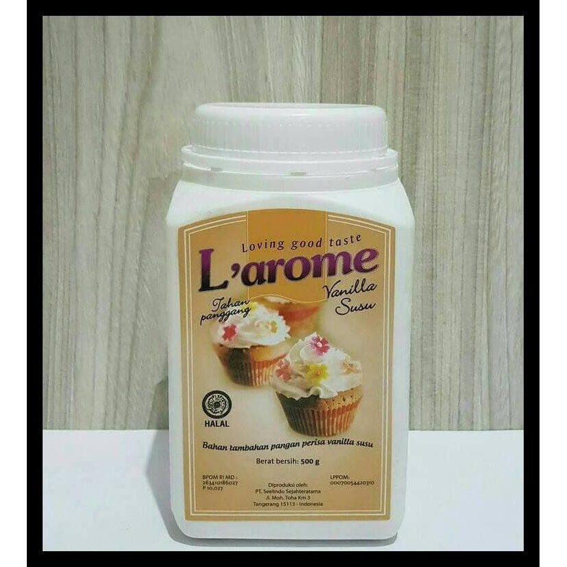 TERLARIS Larome vanilla susu, L'arome perisa vanila 500gram
