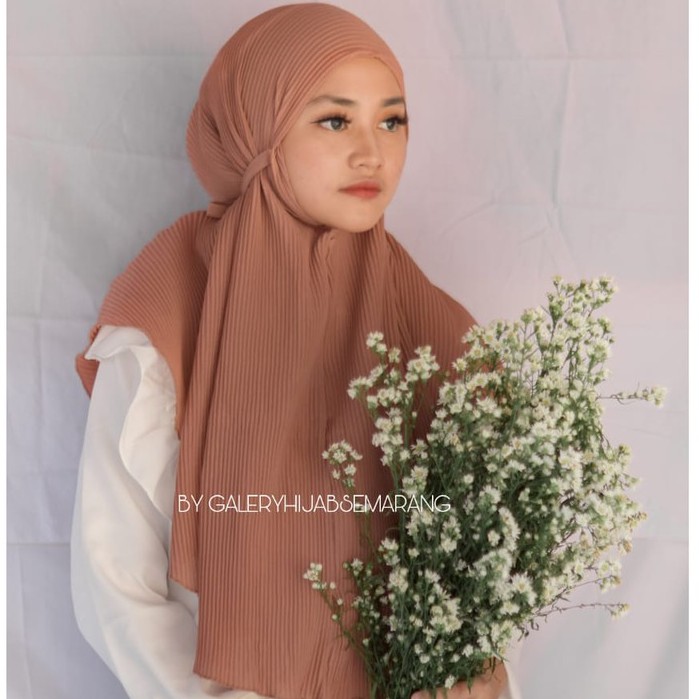 GR - Bergo maryam plisket lidi / bergo maryam fatin fulll plisket diamond jilbab plisket