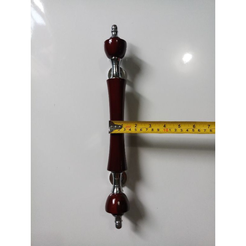 PEGANGAN PINTU RUMAH 33CM DAHLIA KAYU 33.03 MARON/MAHONI JMJ atau PULL HANDLE