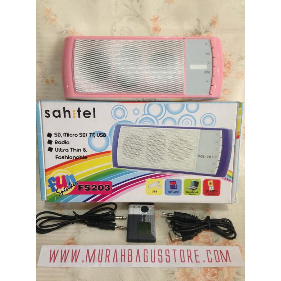 SPEAKER / MP3 PLAYER / USB & MEMORY / RECHARGE STEREO SAHITEL MURAH