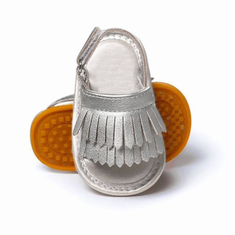 Sepatu Sandal  Anak  Dari Bahan Kulit PU Dengan Hiasan 