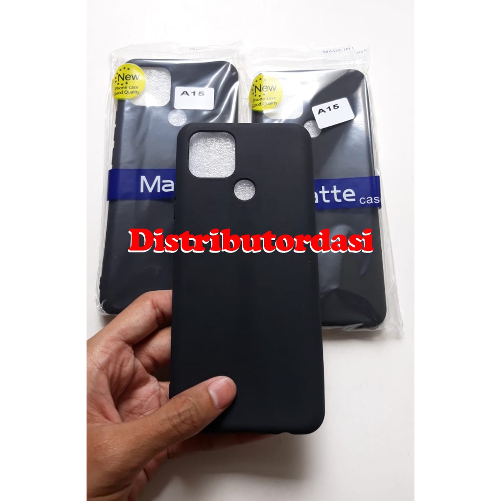 SOFTCASE CASE TPU SILIKON CASING KONDOM blackmatte case oppo a15 ready stok grosir