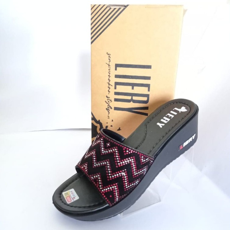 SANDAL WANITA WEDGES CALBI HAK 5CM MODEL TERBARU-SLIP 02