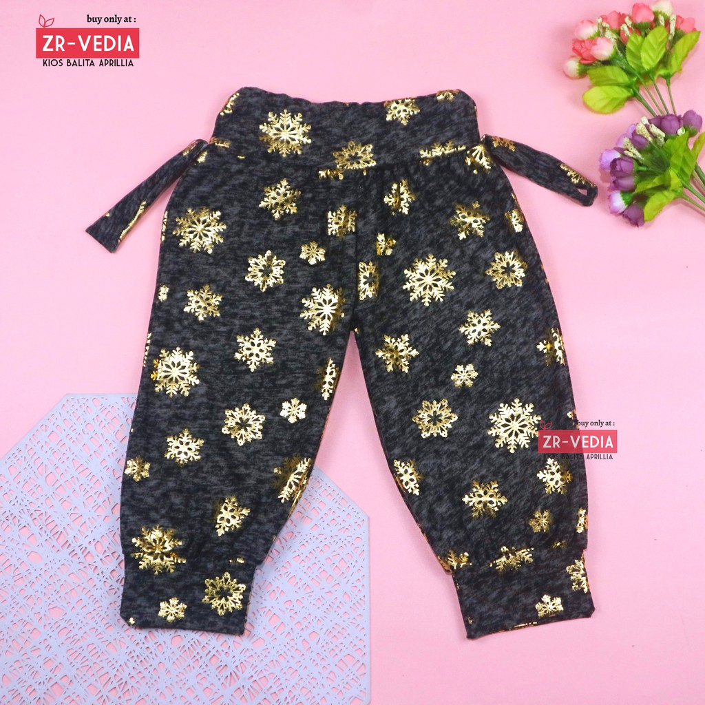 Aladin Natal Uk Bayi-10 Tahun / SPESIAL CHRISTMAS Celana Harian Panjang Anak Perempuan Adem IMPORT