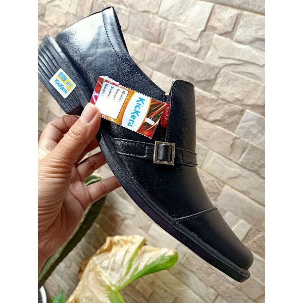 PANTOFEL PRIA HITAM SEPATU KERJA FORMAL KULIAH