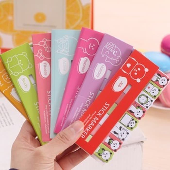 

LMX catatan tempel hewan mini lucu Korea cute seven SNO015 Orange