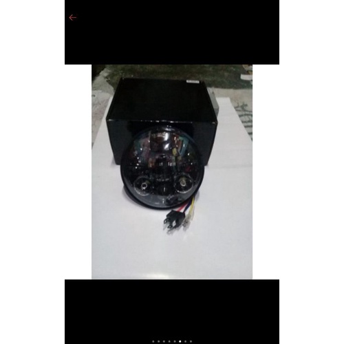 lampu daymaker 16 led 5.75inc/reflektor daymaker 16 led 5.75inc/lampu daymaker cb japstyle mm lampu daymaker 16 led dos hitam