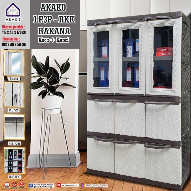 AKAKO - Lemari Hias 4 susun RAKANA (LP3P RKK)