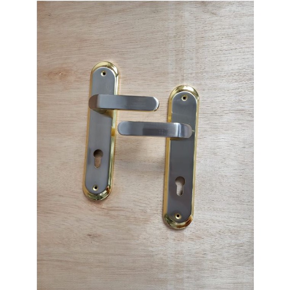 Handel Pintu Belluci Mancini / Handle Premium / Gagang pintu 706 SN GP / Handle Premium / Handel High Quality / Gagang Pintu Premium