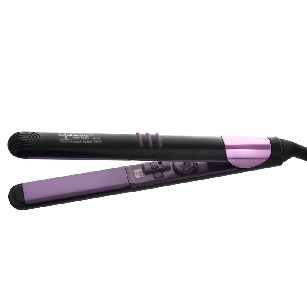 Mideas – F601F Catok Rambut 2 in 1 Lurus &amp; Keriting – Black Purple