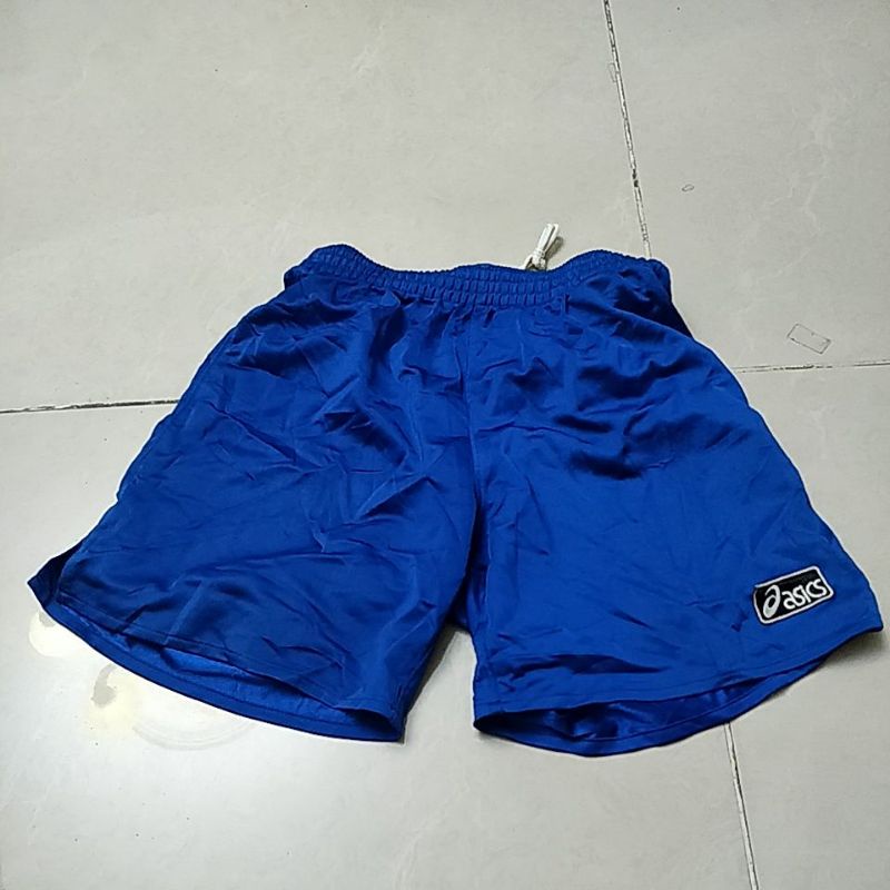 01 celana olahraga anak laki 6 7 tahun preloved biru asics