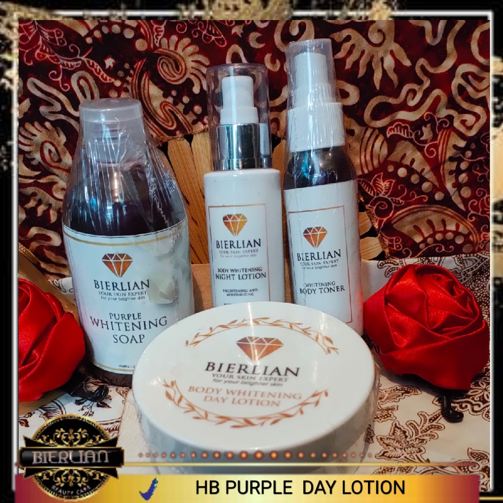 HB PURPLE DAY LOTION Pemutih Badan dengan cepat dan aman Body Lotion Original Bierlian HandBody Whit
