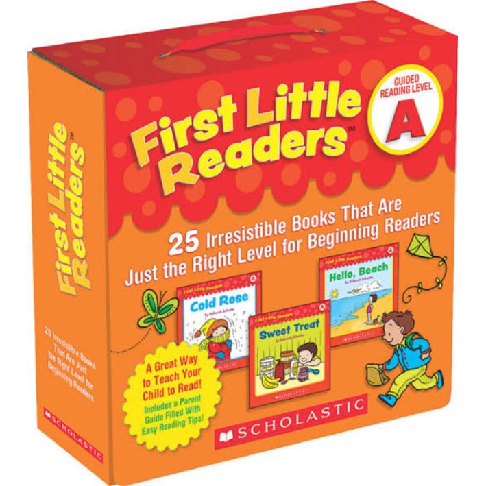 First Little Readers Level A, B, C | Scholastic | Belajar Kosakata Bahasa Inggris for Kids Buku Bahasa Inggris-Level A (5 files)