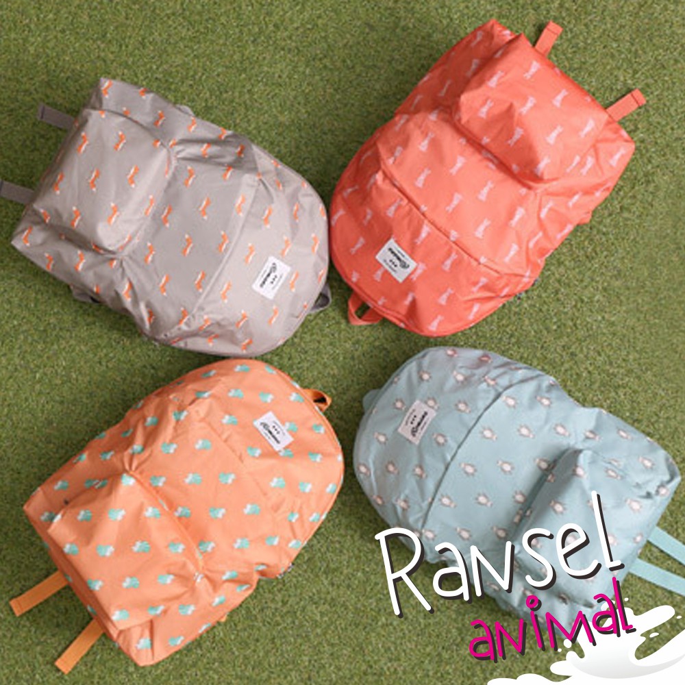 FOLDABLE BACKPACK RANSEL ANIMAL TAS LIPAT ANIMAL - BGB-58