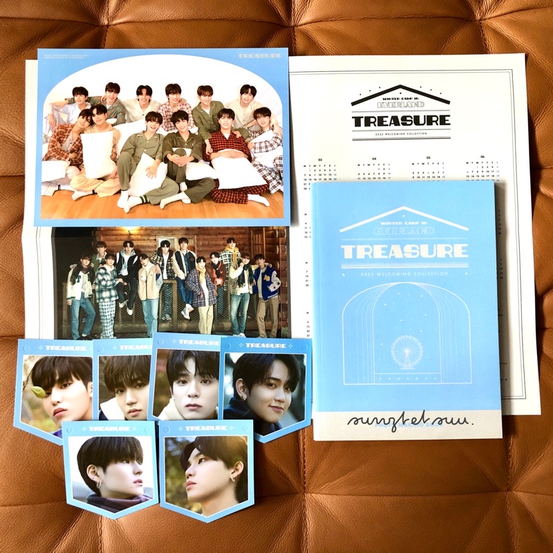 Treasure WELCOL Winter Camp 2022 Photo Garland Photo Making Book Folded Double Silded Poster Calenda