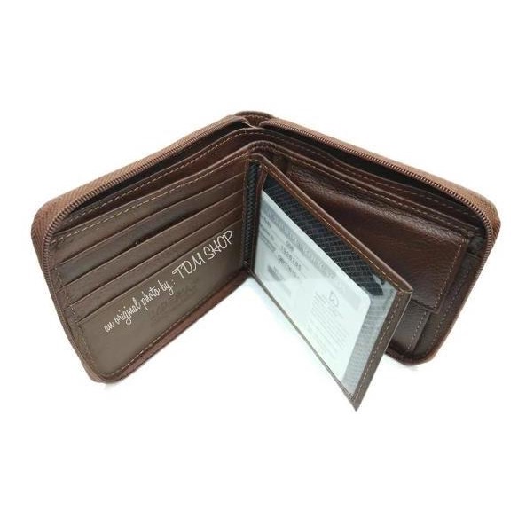 DOMPET PRIA KULIT ASLI RESLETING KELILING