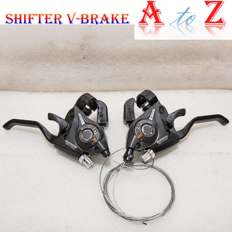 shifter v brake levers (1set)/operan gigi v brake handle sepeda