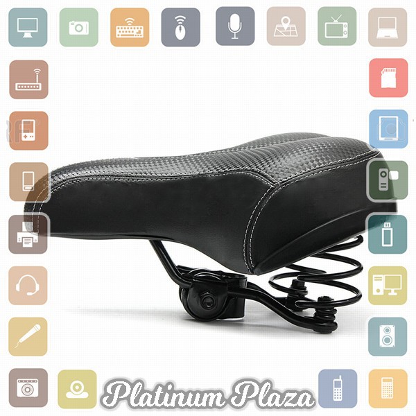 UpperX Jok Sadel Sepeda Bike Saddle Wide Seat Soft Pad Cushion - UX01 - Black`2E3ZOD-