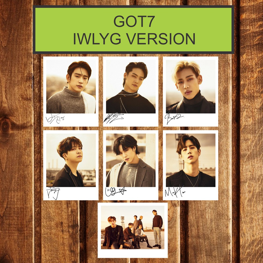 GOT7 SIGNED KPOP POLAROID I WONT LET YOU GO