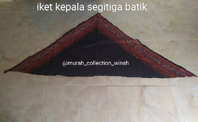 udeng jawa segitiga/iket kepala batik/iket segitiga / udeng jaranan / iket batik segitiga