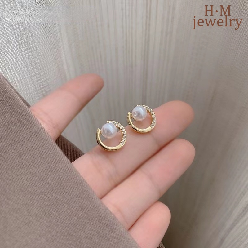 Anting Klip Tanpa Tindik Bahan Silikon Aksen Mutiara