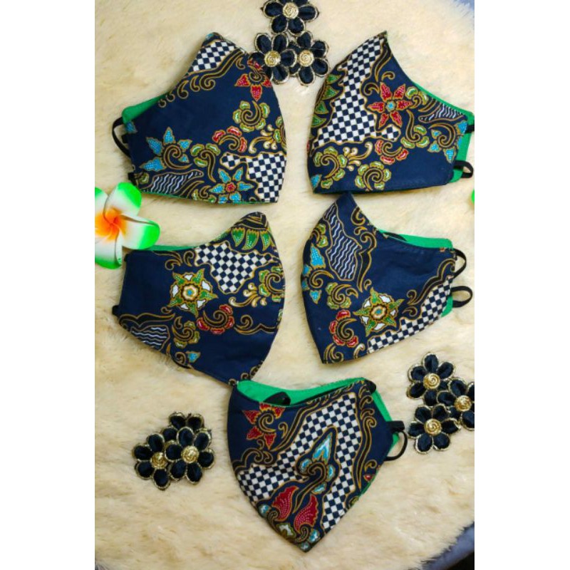 masker batik set isi 5