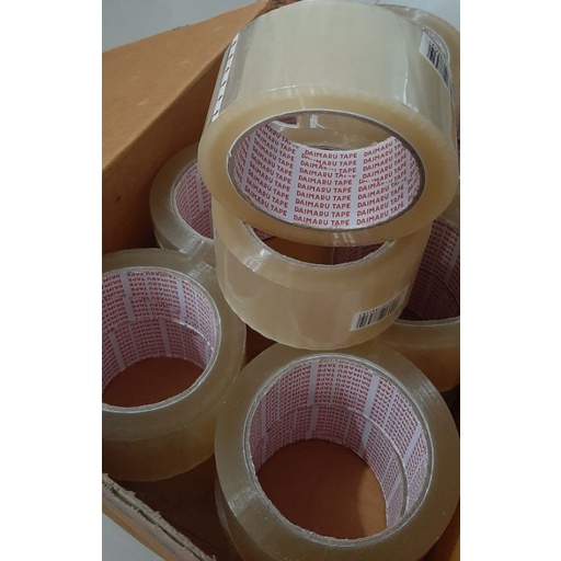 

DAIMARU Tape OPP 48mm x 90y Brown / transparant lakban coklat / bening packing olshop