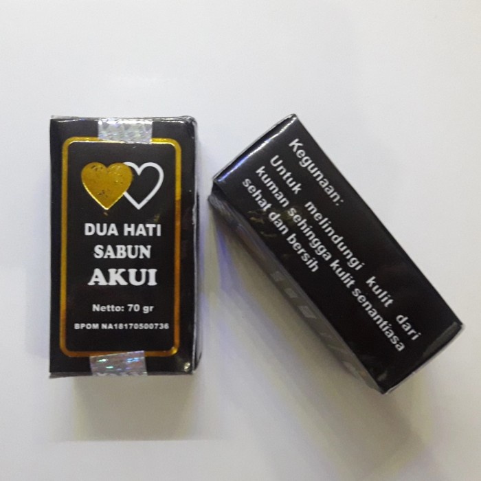 Dua Hati Sabun Akui 70 gr | Membunuh Bakteri Yang Melekat Pada Tubuh | Asli Original