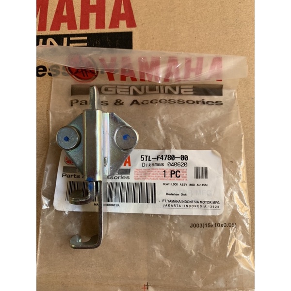 Kaitan jok mio original yamaha pengait jok di rangka mio cantelan jok mio original seat lock assy mi