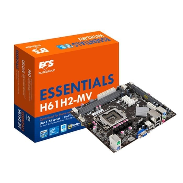 MOTHERBOARD ECS SOCKET 1155-H61H2-MV