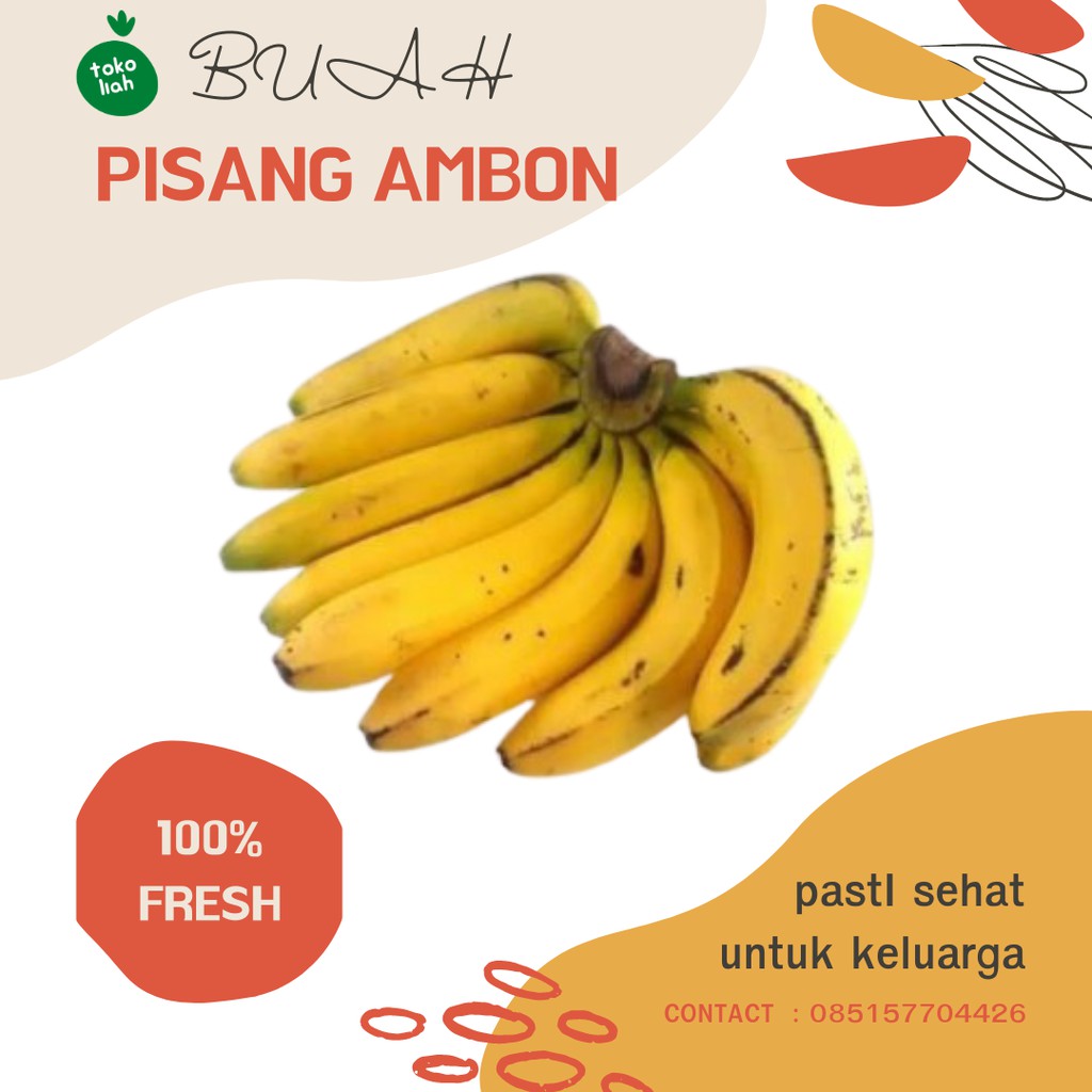 

BUAH PISANG AMBON SUPER 1 SISIR BUAH SEGAR DARI PETANI LOKAL INDONESIA